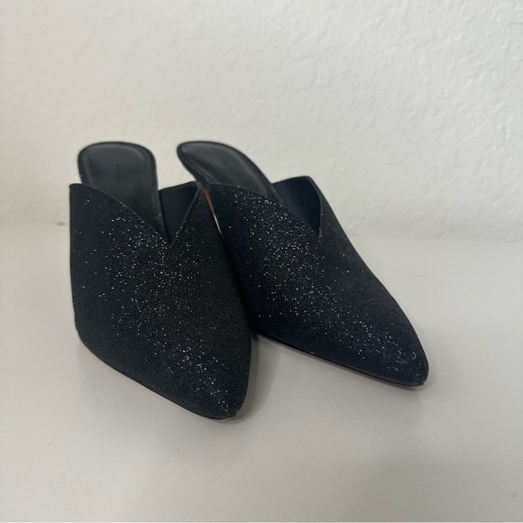 Banana Republic Glitter Mule Pump in Black Size 8.5 - Picture 2 of 12